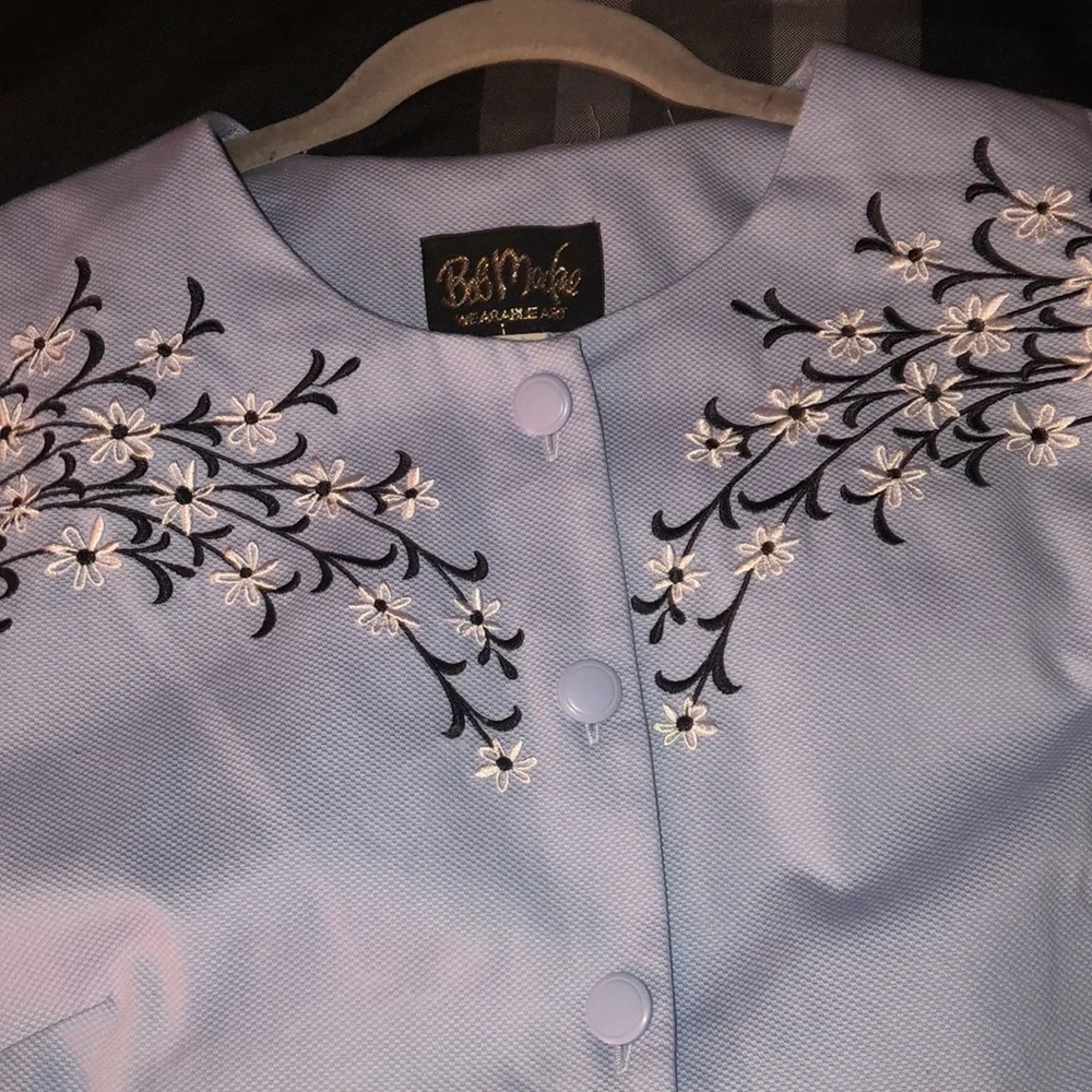 Bob Mackie Wearable‎ Art Jacket Floral Embroidered Women’s XL